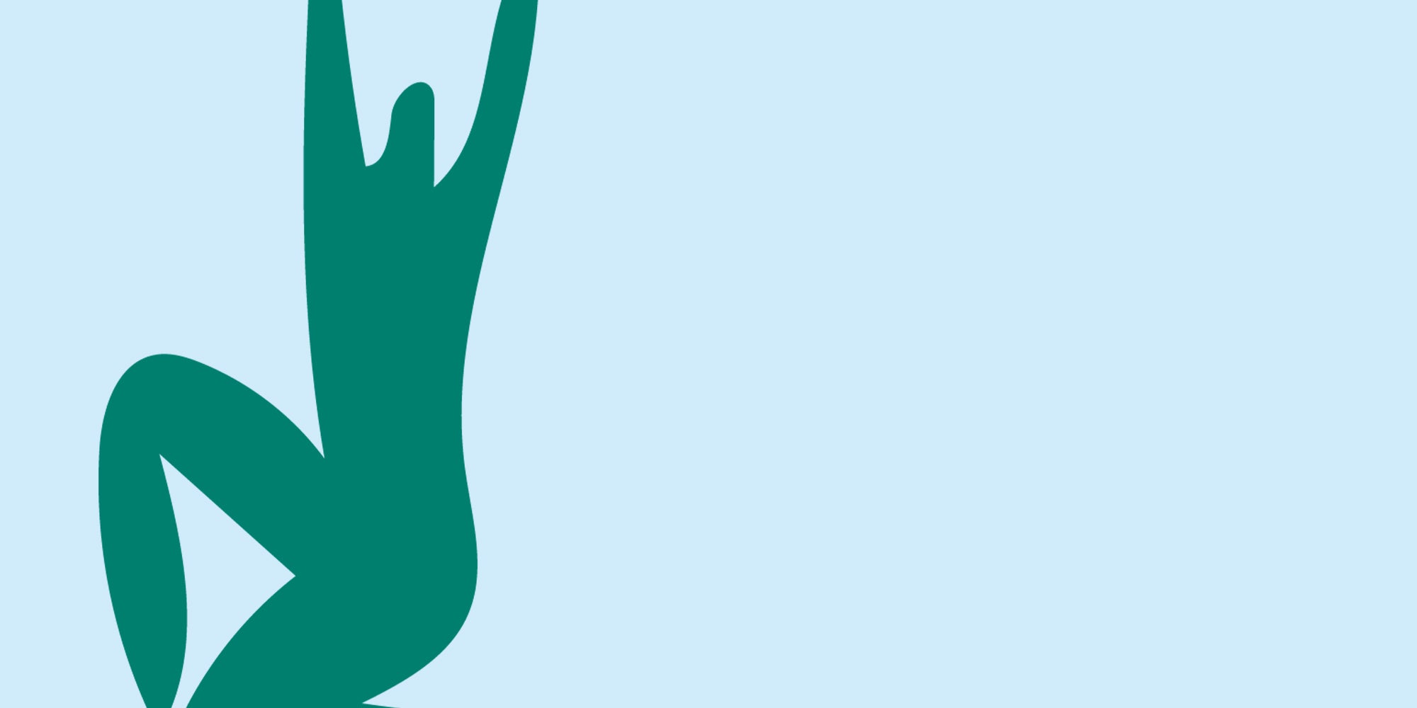 Green icon of a person